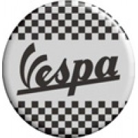Vespa Chequers Pin Badge